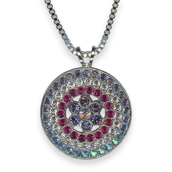 Necklace Pendant by Mariana My Treasures Coll. Shimmering AB, Clear, Fuchsia, & Tanzanite Austrian Crystals