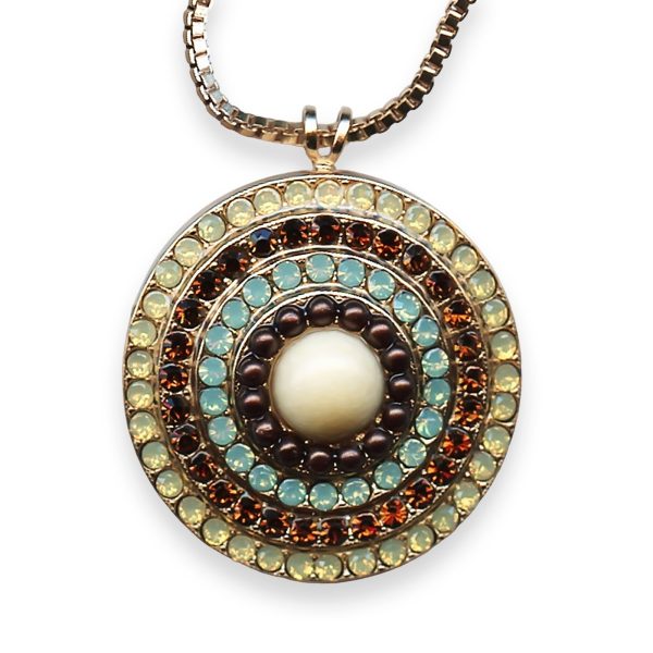 Necklace Pendant by Mariana Woman Fab Opal and Topaz Swarovski Crystals