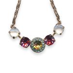 Necklace Pendant by Mariana Woman Lovely Shell and Rose Swarovski Crystals - Image 2