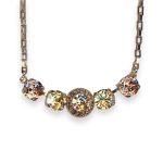 Necklace Pendant by Mariana Meadow Brown Coll. Alluring Golden Shadow & Lt Peach Austrian Crystals - Image 2