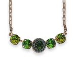 Necklace Pendant by Mariana Atlantis Under The Sea Coll. Fab Emerald, Montana Blue, & Olivine Austrian Crystals - Image 3