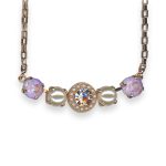 Necklace Pendant by Mariana Woman Lovely Pearl and Vintage Rose Swarovski Crystals