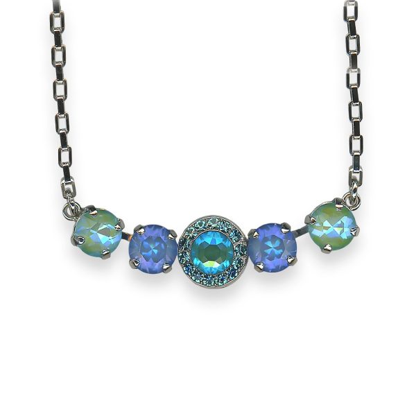 Necklace Pendant by Mariana Woman Fancy Laguna and Ocean Swarovski Crystals