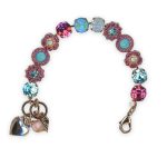 Bracelet by Mariana Banana Split Coll. Beautiful Aquamarine, Rose, Sun Kissed Aqua, & White Opal Austrian Crystals - Image 2