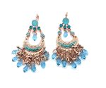 Earrings By Mariana Woman Boho Chic Aquamarine and Blue Zircon Swarovski Crystals