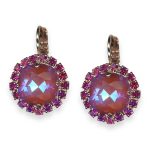 Earrings by Mariana Roxanne Coll. Shimmering Sun Kissed Blush & Rose Austrian Crystals