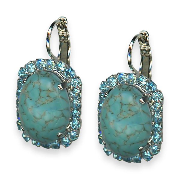 Earrings by Mariana Addicted to Love Coll. Elegant Turq & Aquamarine Austrian Crystals