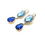 Earrings By Mariana Electric Blue Coll. Glamorous Denim and Royal Blue Swarovski Crystals