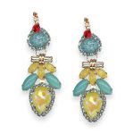 Earrings by Mariana Pretty Woman Coll. Exquisite Turq, Siam, Aquamarine, & Sunshine Delight Austrian Crystals - Image 2