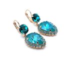 Earrings By Mariana Woman Exquisite Laguna Delight and Blue Zircon Swarovski Crystals - Image 3