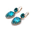 Earrings By Mariana Woman Exquisite Laguna Delight and Blue Zircon Swarovski Crystals - Image 2
