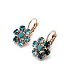 Earrings By Mariana Woman Lovely Aquamarine and Blue Zircon Swarovski Crystals - Image 2