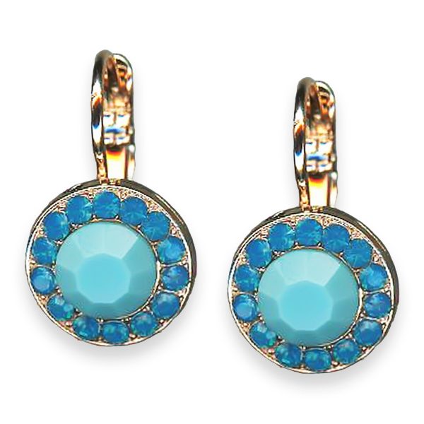 Earrings By Mariana Woman Charming Turquoise and Opal Swarovski Crystals