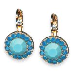 Earrings By Mariana Woman Charming Turquoise and Opal Swarovski Crystals - Image 3