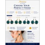 Earrings By Mariana Woman Alluring Blue Zircon and Aquamarine Swarovski Crystals - Image 5