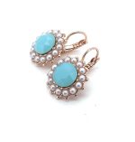 Earrings By Mariana Woman Elegant Alabaster and Pearl Swarovski Crystals - Image 2