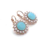 Earrings By Mariana Woman Elegant Alabaster and Pearl Swarovski Crystals - Image 3