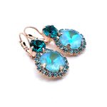 Earrings By Mariana Woman Shimmering Laguna Delight and Zircon Swarovski Crystals - Image 4
