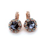 Earrings By Mariana Woman Sassy Purple and Aquamarine Swarovski Crystals