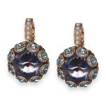 Earrings By Mariana Woman Sassy Purple and Aquamarine Swarovski Crystals - Image 2