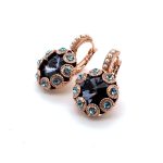Earrings By Mariana Woman Sassy Purple and Aquamarine Swarovski Crystals - Image 2
