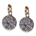 Earrings by Mariana Electric Blue Coll. Sassy Royal Purple, Pearl, & Aquamarine Austrian Crystals