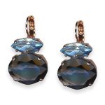 Earrings by Mariana Electric Blue Coll. Simply Elegant Denim Blue & Aquamarine Austrian Crystals