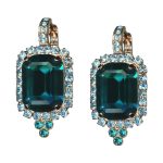Earrings by Mariana Addicted to Love Coll. Sophisticated Blue Zircon & Aquamarine Austrian Crystals - Image 2