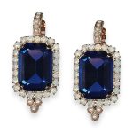 Earrings by Mariana Electric Blue Coll. Elegant Royal Blue, White Opal, & Pearl Austrian Crystals
