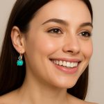 Earrings By Mariana Woman Precious Turquoise and Aquamarine Swarovski Crystals - Image 3