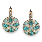 Earrings by Mariana Addicted to Love Coll. Beautiful Turq & Blue Zircon Austrian Crystals