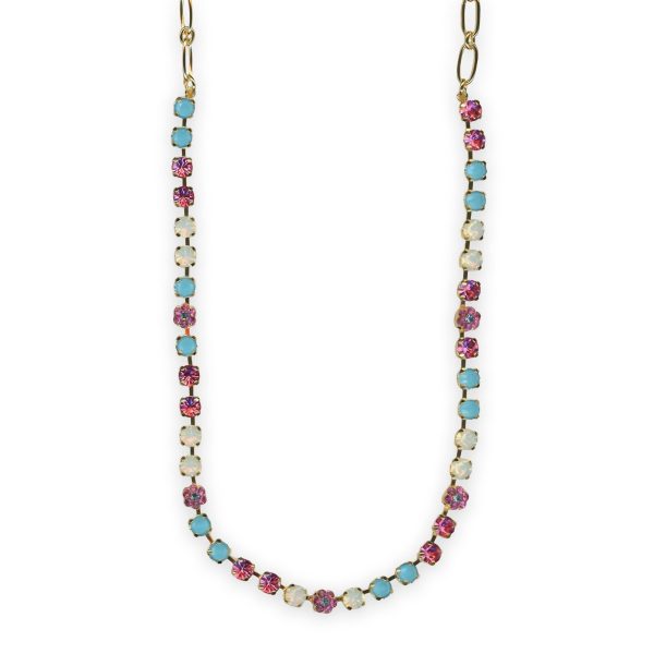 Necklace by Mariana Banana Split Coll. Adorable Sun Kissed Aqua, Rose, White Opal, & Aquamarine Austrian Crystals