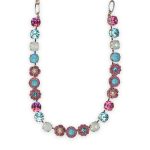 Necklace by Mariana Banana Split Coll. Gorgeous Rose, Aquamarine, White Opal, & Sun Kissed Aqua Austrian Crystals