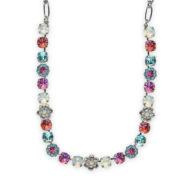 Necklace by Mariana Banana Split Coll. Gorgeous White Opal, Padparadscha, Aquamarine, & Rose Austrian Crystals