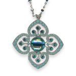 Necklace Pendant by Mariana Addicted to Love Coll. Glamorous Turq & Blue Zircon Austrian Crystals - Image 2