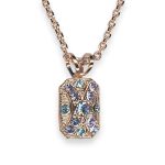 Necklace Pendant by Mariana Electric Blue Coll. Gorgeous Royal Purple & Aquamarine Austrian Crystals - Image 2
