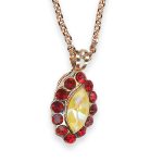 Necklace Pendant By Mariana Woman Sunshine Delight and Siam Swarovski Crystals