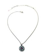 Necklace Pendant By Mariana Woman Guardian Angel Aquamarine Swarovski Crystals - Image 3