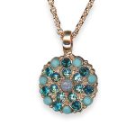 Necklace Pendant by Mariana Addicted to Love Coll. Charming Turq, Blue Zircon, & Aquamarine Austrian Crystals - Image 3