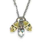 Necklace Pendant by Mariana Fields of Gold Coll. Adorable Lt Yellow & Clear Austrian Crystals - Image 3