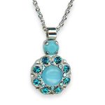 Necklace Pendant by Mariana Addicted to Love Coll. Lovely Turq, Blue Opal, Aquamarine, & Blue Zircon Austrian Crystals - Image 3