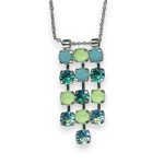 Necklace Pendant by Mariana Addicted to Love Coll. Fashionable Turq, Apple Green, Aquamarine, & Blue Zircon Austrian Crystals - Image 3