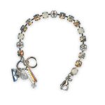 Bracelet by Mariana Dancing in the Moonlight Coll. Dainty Floral Champagne, Moonlight, & White Opal Austrian Crystals - Image 3