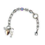 Bracelet by Mariana Winds Of Change Coll. Fab White Patina, AB, Clear, & Moonlight Austrian Crystals - Image 2