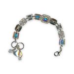 Bracelet by Mariana Winds Of Change Coll. Exquisite Clear, Black Diamond, AB, & White Patina Austrian Crystals - Image 2