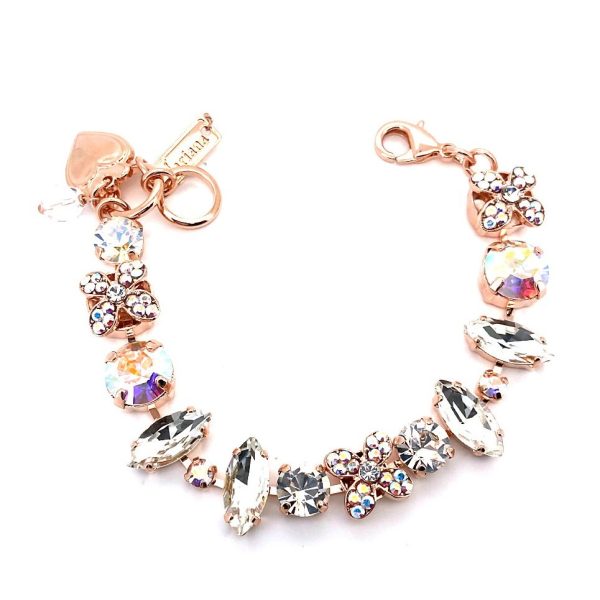 Bracelet By Mariana Winds Of Change Coll. Patina and Moonlight Swarovski Crystals