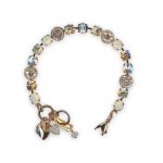 Bracelet by Mariana Dancing in the Moonlight Coll. Gorgeous Moonlight, Champagne, & White Opal Austrian Crystals