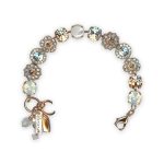 Bracelet by Mariana Dancing in the Moonlight Coll. Fab Floral White Shell Mineral, Moonlight, Champagne, & White Opal Austrian Crystals - Image 3