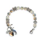 Bracelet by Mariana Dancing in the Moonlight Coll. Butterfly Shaped Moonlight, Champagne, & White Opal Austrian Crystals - Image 2