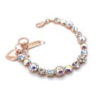 Bracelet By Mariana Woman Clear Patina and Moonlight Swarovski Crystals - Image 3